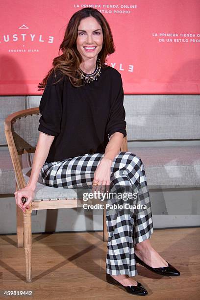 Model Eugenia Silva poses during a photocall to present 'Eustyle' at Marieta restaurant on December 2, 2014 in Madrid, Spain.