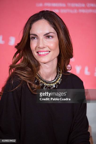 Model Eugenia Silva poses during a photocall to present 'Eustyle' at Marieta restaurant on December 2, 2014 in Madrid, Spain.