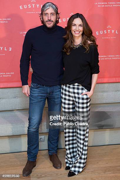 Alfonso de Borbon and Eugenia Silva pose during a photocall to present 'Eustyle' at Marieta restaurant on December 2, 2014 in Madrid, Spain.