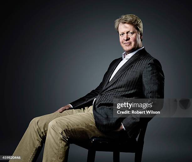 Earl Spencer, Charles Spencer is photographed at his Althorp estate for the Times on July 1, 2104 near Daventry, England.
