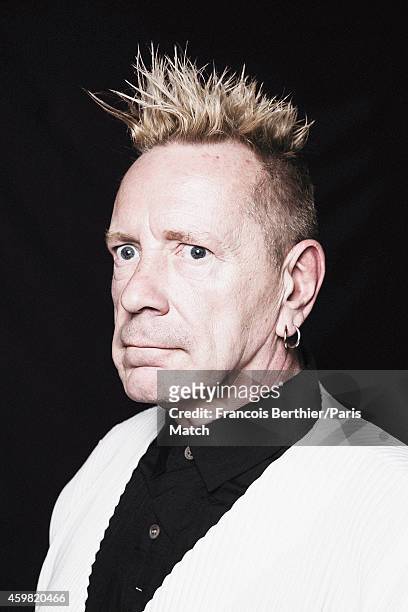 Singer John Lydon aka Johnny Rotten is photographed for Paris Match on October 21, 2014 in Paris, France.