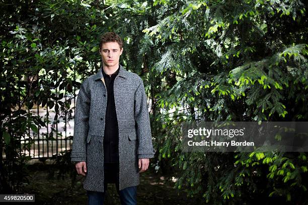 Actor Max Irons is photographed for the Spectator on May 14, 2014 in London, England.