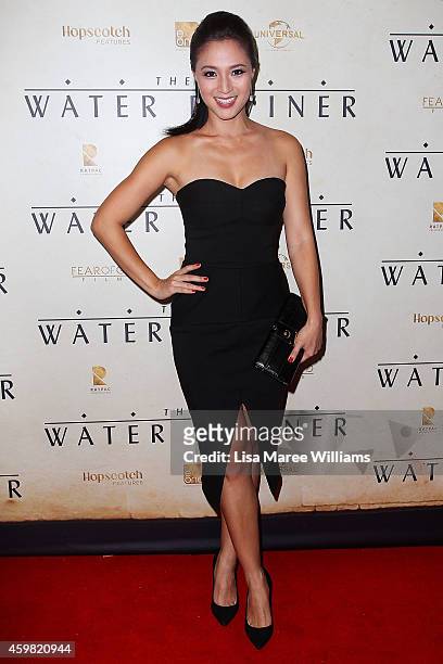 Grace Huang arrives at the World Premier of "The Water Diviner" at the State Theatre on December 2, 2014 in Sydney, Australia.