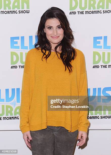 Singer/actress Idina Menzel attends "The Elvis Duran Z100 Morning Show" at Z100 Studio on December 1, 2014 in New York City.