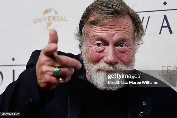 Jack Thompson arrives at the World Premier of "The Water Diviner" at the State Theatre on December 2, 2014 in Sydney, Australia.