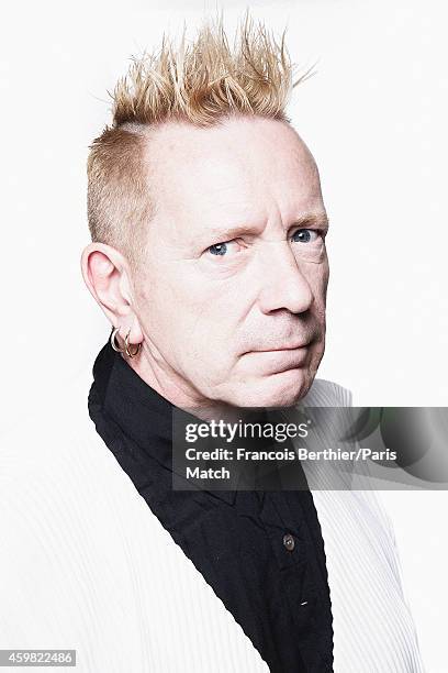 Singer John Lydon aka Johnny Rotten is photographed for Paris Match on October 21, 2014 in Paris, France.