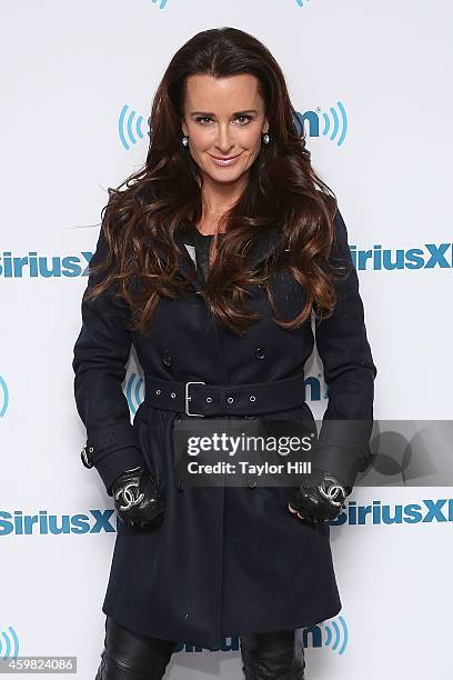 Personality Kyle Richards visits the SiriusXM Studios on December 2, 2014 in New York City.