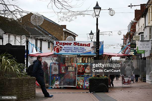 The main shopping street is pictured on December 2, 2014 in Bicester, England. Up to 13,000 new homes are due to be built on the edge of the town...
