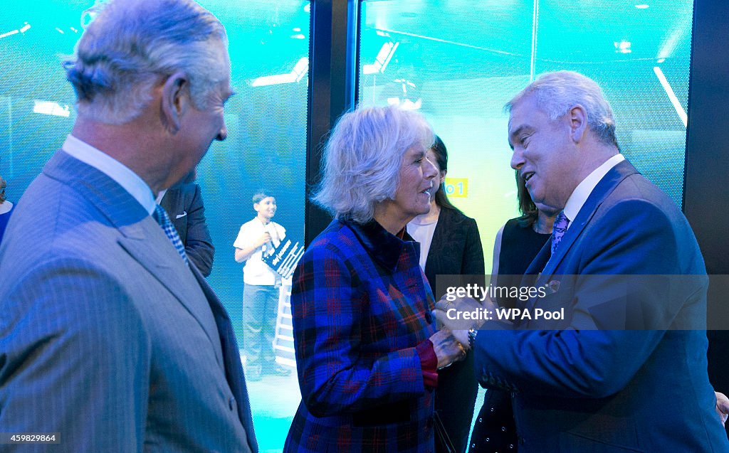 The Prince Of Wales And Duchess Of Cornwall Visit Sky