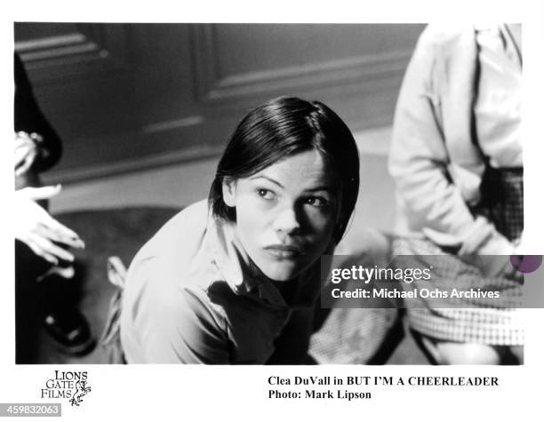 Actress Clea DuVall on set of the movie "But I'm a Cheerleader " , circa 1999.
