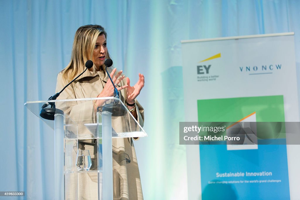 Queen Maxima Of The Netherlands Receives Dutch Sustainable Growth Report