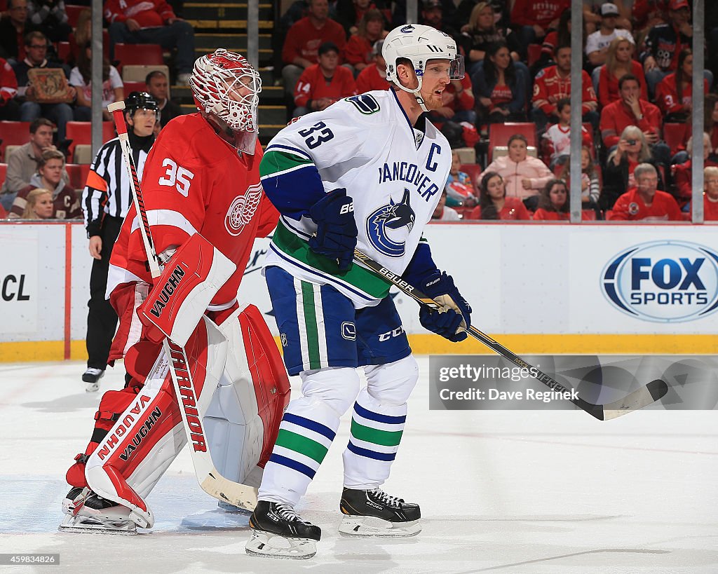 Vancouver Canucks v Detroit Red Wings