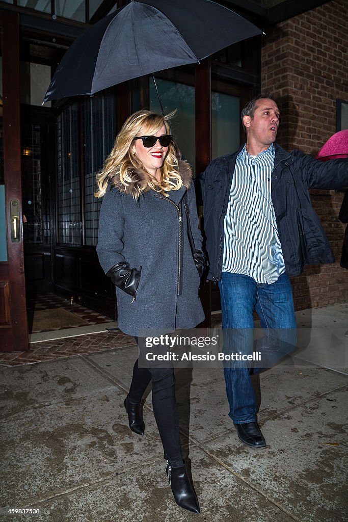 Celebrity Sightings In New York City - December 02, 2014