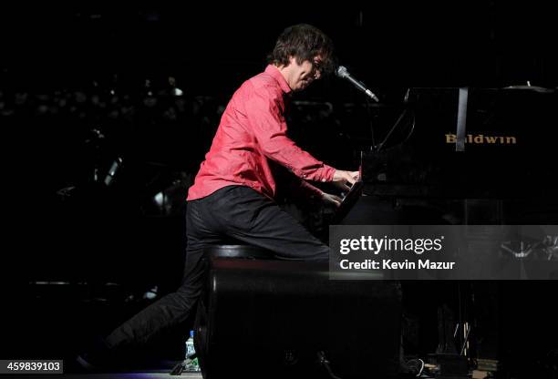 Ben Folds of Ben Folds Five performs onstage during Billy Joel's New Year's Eve Concert at the Barclays Center of Brooklyn on December 31, 2013 in...