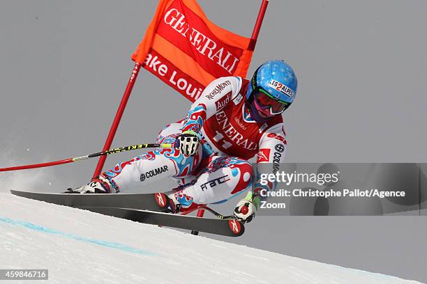 Marion Rolland of France during the Audi FIS Alpine Ski World Cup Women's Downhill Training on December 02, 2014 in Lake Louise, Canada.