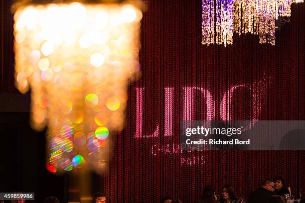 General view of atmosphere before the last show of the 'Bonheur' Revue at the Lido on December 2, 2014 in Paris, France.