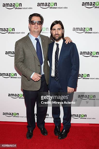 Roman Coppola and Jason Schwartzman attend "Mozart In The Jungle" New York Series Premiere at Alice Tully Hall at Lincoln Center on December 2, 2014...