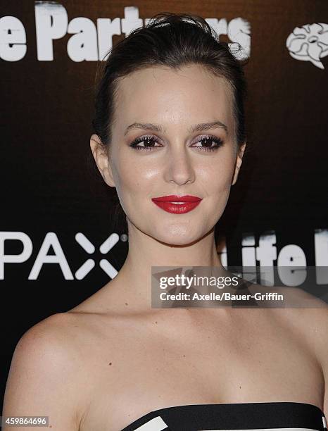 Actress Leighton Meester arrives at the Los Angeles premiere of 'Life Partners' at ArcLight Hollywood on November 18, 2014 in Hollywood, California.