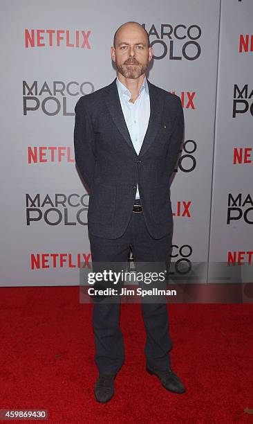 Director Director Dan Minahan attends the "Marco Polo" New York series premiere at AMC Lincoln Square Theater on December 2, 2014 in New York City.