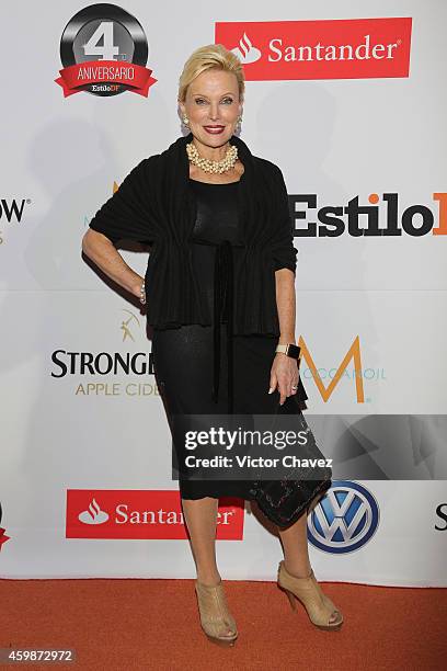 Raquel Bessudo attends the EstiloDF 4th Anniversary at Aqua Bosques hotel on December 2, 2014 in Mexico City, Mexico.