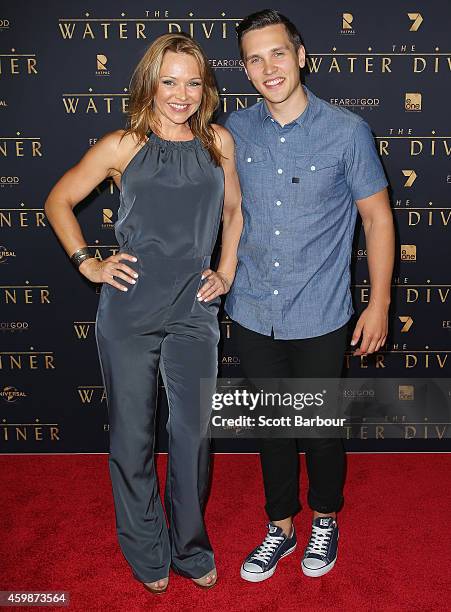 Carla Bonner and Harley Bonner arrive at the Melbourne Premier of "The Water Diviner" at Rivoli Cinema on December 3, 2014 in Melbourne, Australia.