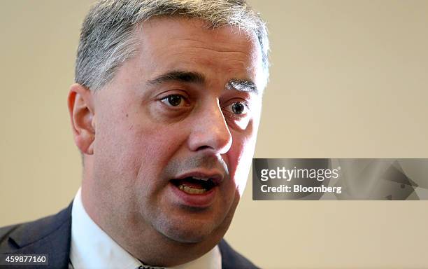 Stewart Wingate, chief executive officer of London Gatwick airport, speaks during a news conference in Crawley, U.K., on Wednesday, Dec. 3, 2014....