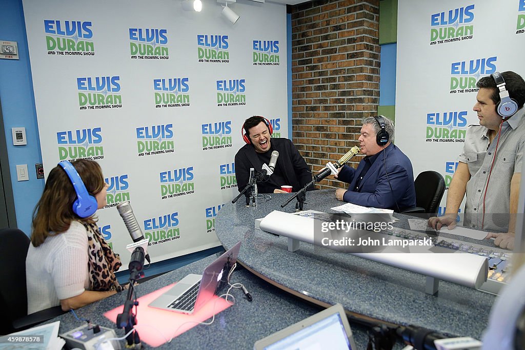 Seth MacFarlane  Visits "The Elvis Duran Z100 Morning Show"