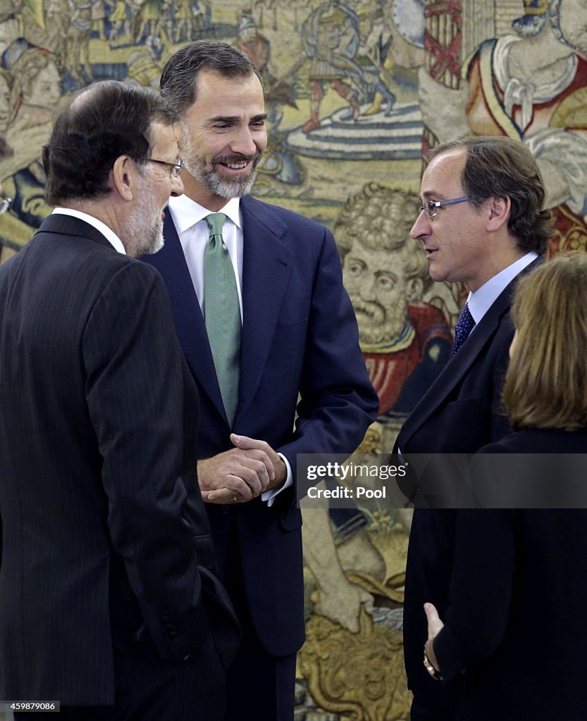 Alonso Alfonso Is Sworn In As Minister Of Health at Zarzuela Palace