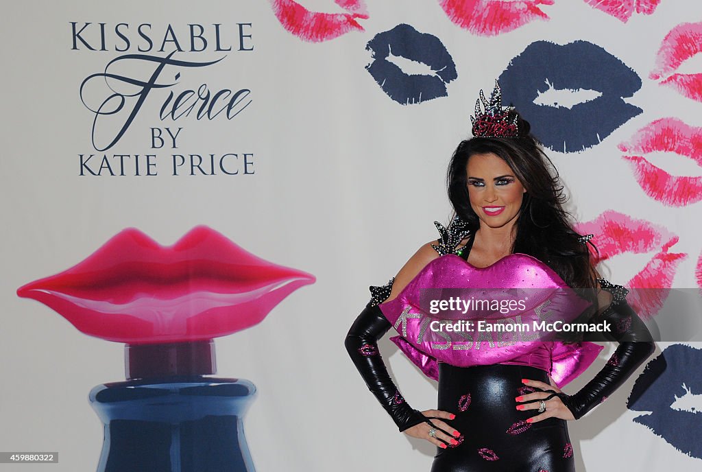 Katie Price Launches Her New Fragrance 'Kissable Fierce'