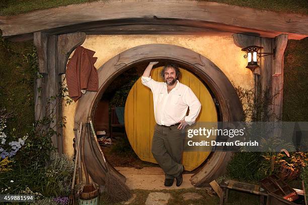 Sir Peter Jackson attends a photocall for "The Hobbit: The Battle Of The Five Armies" on December 3, 2014 in London, England.