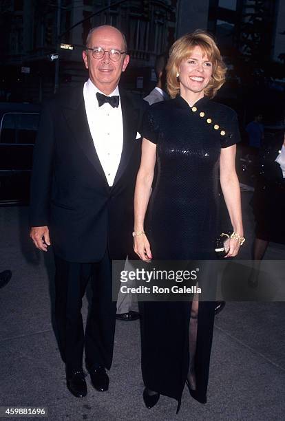 Investor Wilbur Ross and politician Betsy McCaughey attend the New York Times' 100th Anniversary Celebration on June 26, 1996 at the Metropolitan...