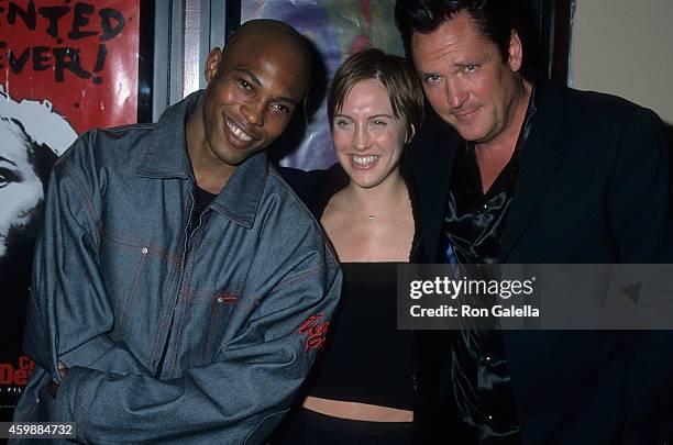 Actor/Rapper Sticky Fingaz, actress Charis Michelsen and actor Michael Madsen attend "The Price of Air" New York City Premiere on September 27, 2000...