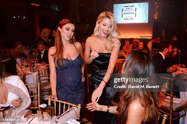 Una Foden, Mollie King and Rochelle Humes attend the Cosmopolitan Ultimate Women of the Year Awards at One Mayfair on December 3, 2014 in London,...