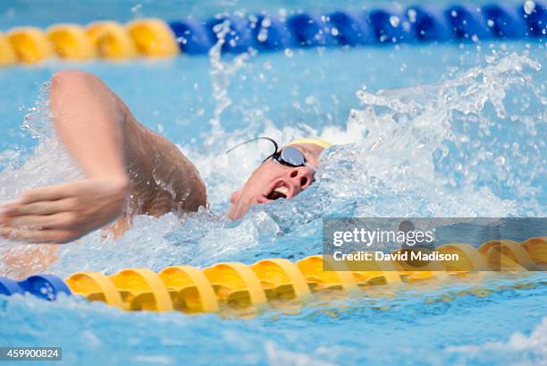 Kieren Perkins of Australia competes during the Men's Swimming event of the 1992 Summer Olympics held on July 29, 1992 at the Bernat Picornell Pools...