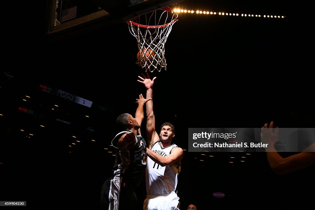 San Antonio Spurs v Brooklyn Nets