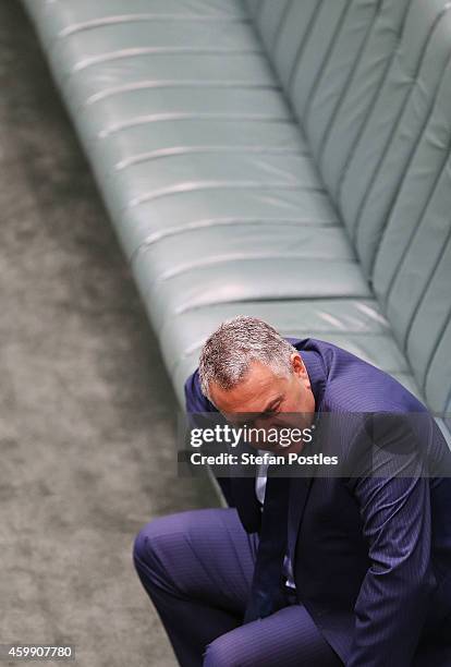 Treasurer Joe Hockey during House of Representatives question time at Parliament House on December 4, 2014 in Canberra, Australia. Today is the...