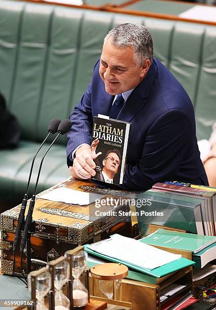 Treasurer Joe Hockey during House of Representatives question time at Parliament House on December 4, 2014 in Canberra, Australia. Today is the...