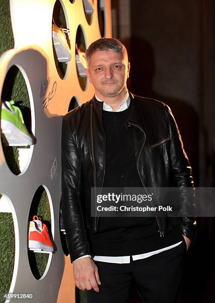 Adidas creative director Dirk Schonberger attends the collaboration celebration of Pharrell Williams and Adidas at Hinoki & The Bird on December 3,...