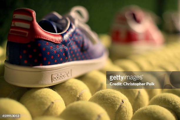 General view of atmosphere is seen during the collaboration celebration of Pharrell Williams and Adidas at Hinoki & The Bird on December 3, 2014 in...