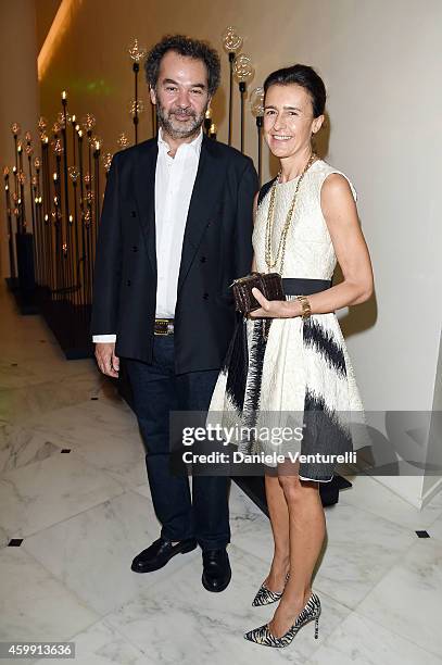 Remo Ruffini and Anna Imponente are sighted on December 3, 2014 in Miami Beach, Florida.