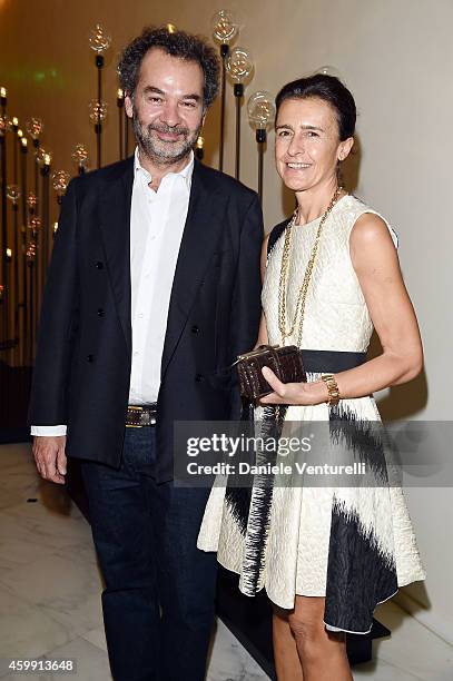 Remo Ruffini and Anna Imponente are sighted on December 3, 2014 in Miami Beach, Florida.