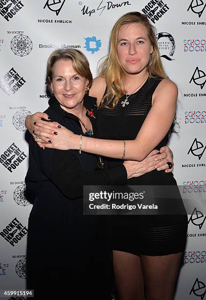 Elizabeth Sackler and Natalie White attends 2nd Annual Women In Art Benefit on December 3, 2014 in Miami Beach, Florida.