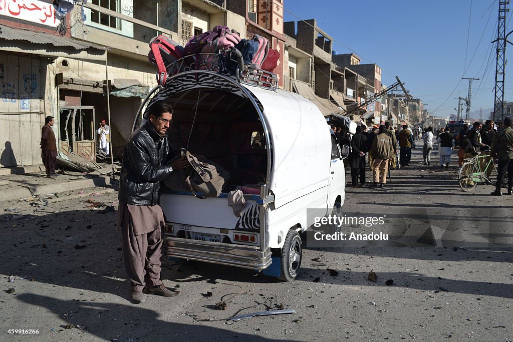 Roadside bomb hits school van in Pakistan