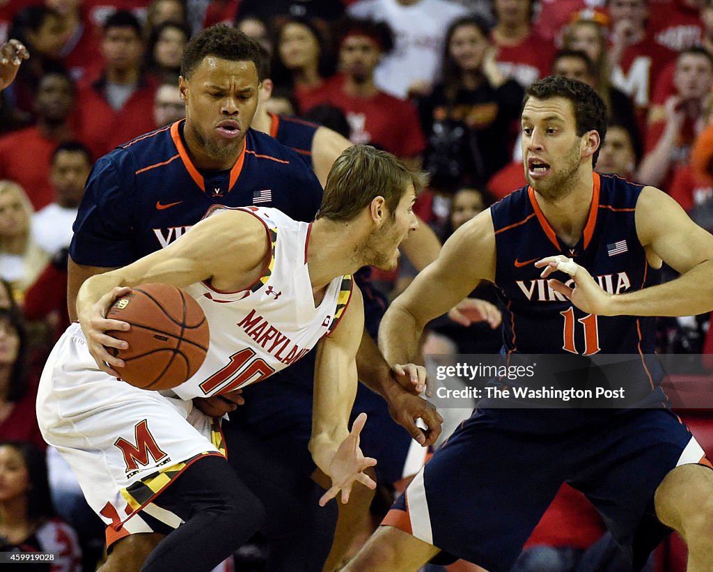 NCAA Men's Basketball Maryland Terrapins vs Virginia Cavaliers