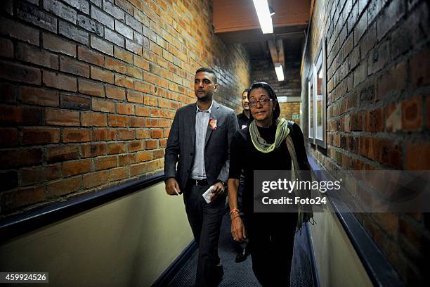 Anni Dewanis brother, Anish Hindocha arrives for a media briefing on December 3, 2014 at the Cape Town Lodge Hotel in Cape Town, South Africa. An...