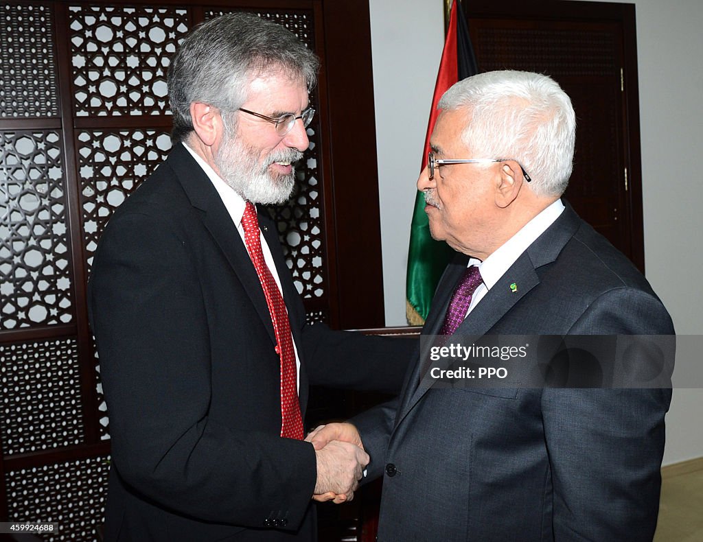 Gerry Adams Meets Mahmoud Abbas