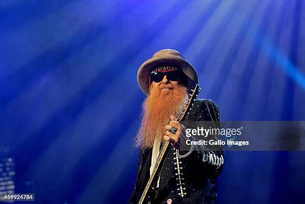 Billy Gibbons during the Kings of Chaos concert on December 3, 2014 in Cape Town, South Africa. Kings of Chaos is a rock super group with rock...