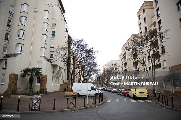 Picture taken on December 4, 2014 shows the "Vieux Port" neighborhood of Creteil, outside of Paris, after a violent assault targeting a Jewish couple...