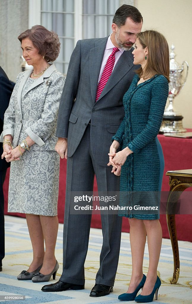Spanish Royals Deliver the National Sports Awards 2013