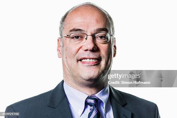 Dirk Brennecke, manager of 'Fussballverband Mittelrhein', poses during DFB National Association General Manager - Photocall at DFB Headquarter on...